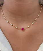 Diamond Ruby Necklace