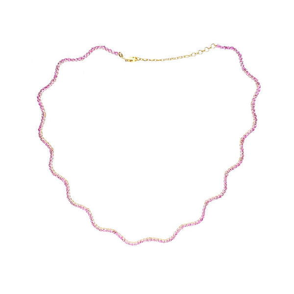 Pink Sapphire Necklace