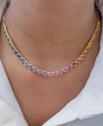 Rainbow Sapphire Necklace
