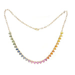 Rainbow Sapphire Necklace