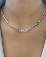 Rainbow Sapphire Necklace