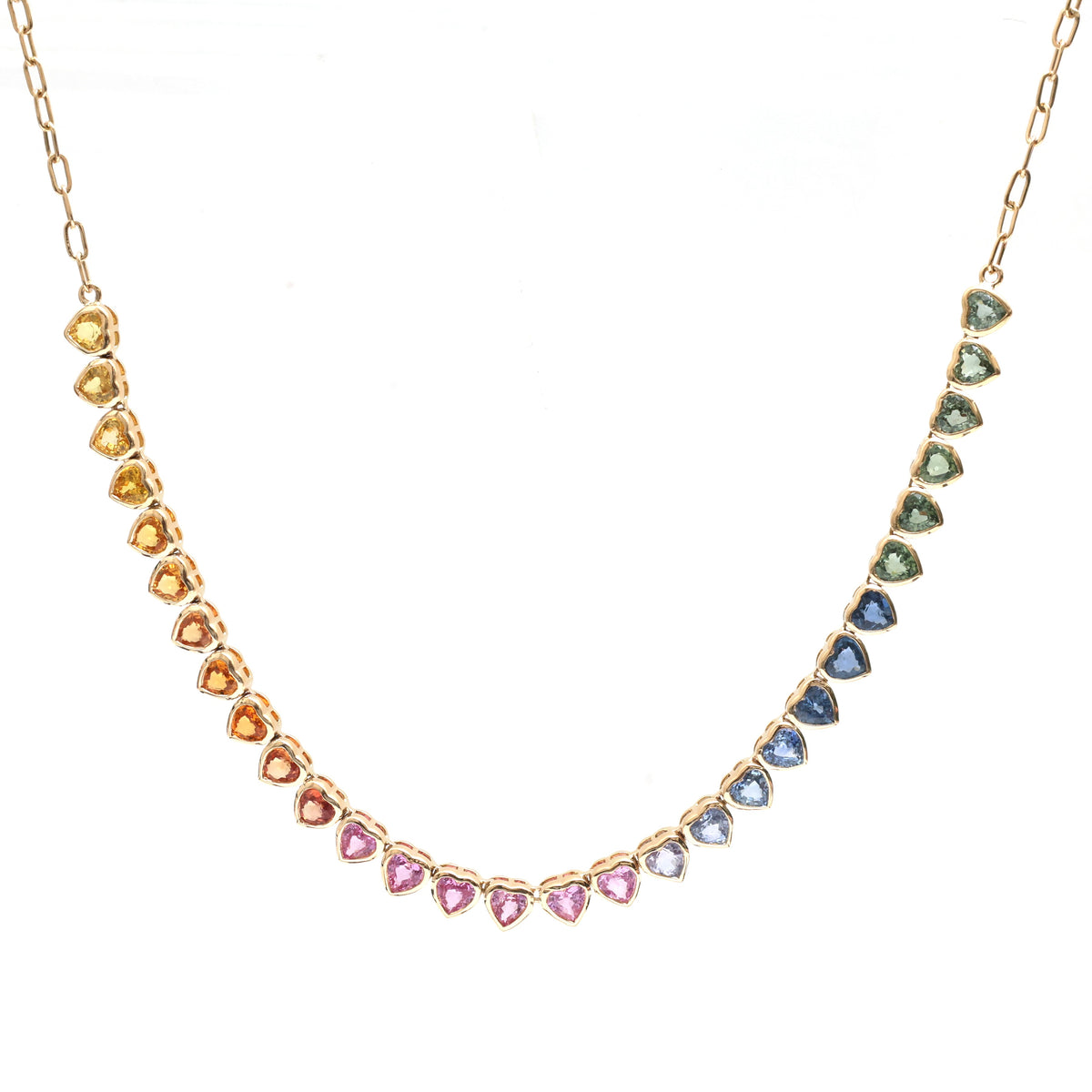 Rainbow Sapphire Necklace