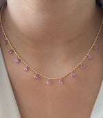 Pink Sapphire Necklace