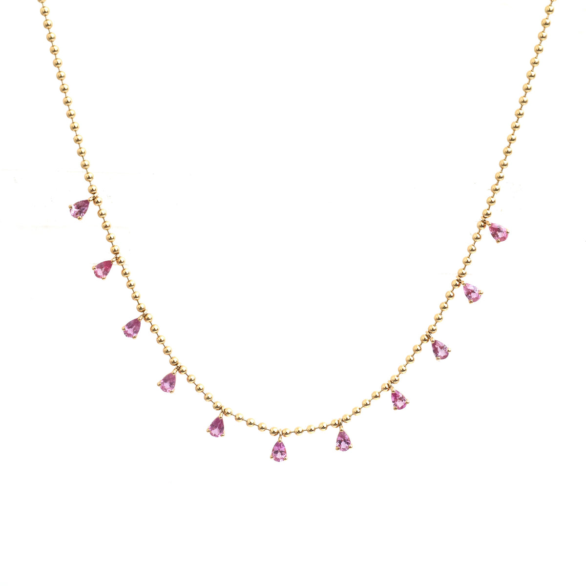 Pink Sapphire Necklace
