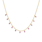 Pink Sapphire Necklace