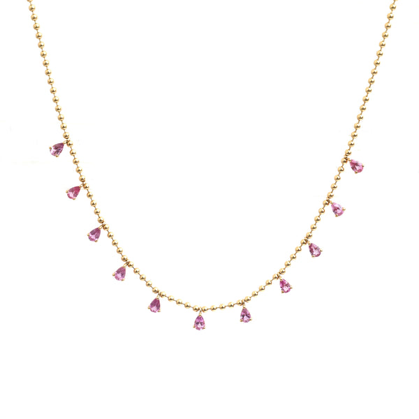 Pink Sapphire Necklace
