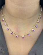 Pink Sapphire Necklace