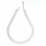 Pink Sapphire Diamond Necklace