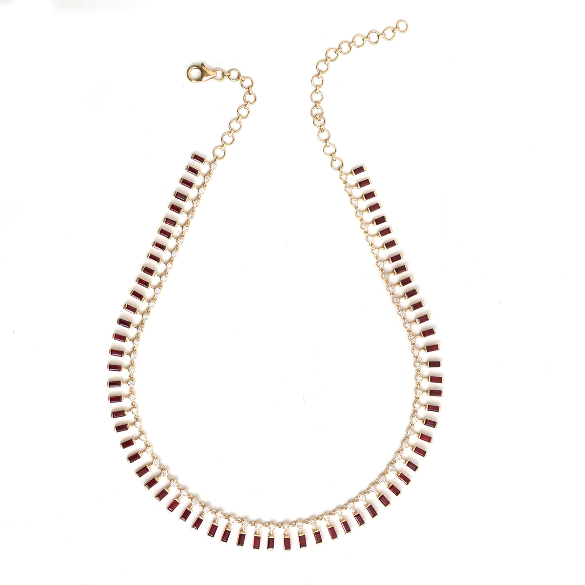 Ruby Diamond Necklace