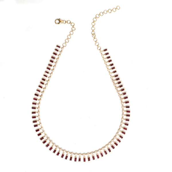 Ruby Diamond Necklace