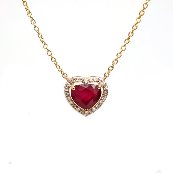 Ruby Diamond Necklace