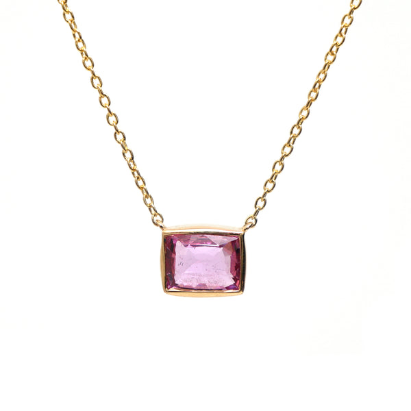 Pink Sapphire Necklace