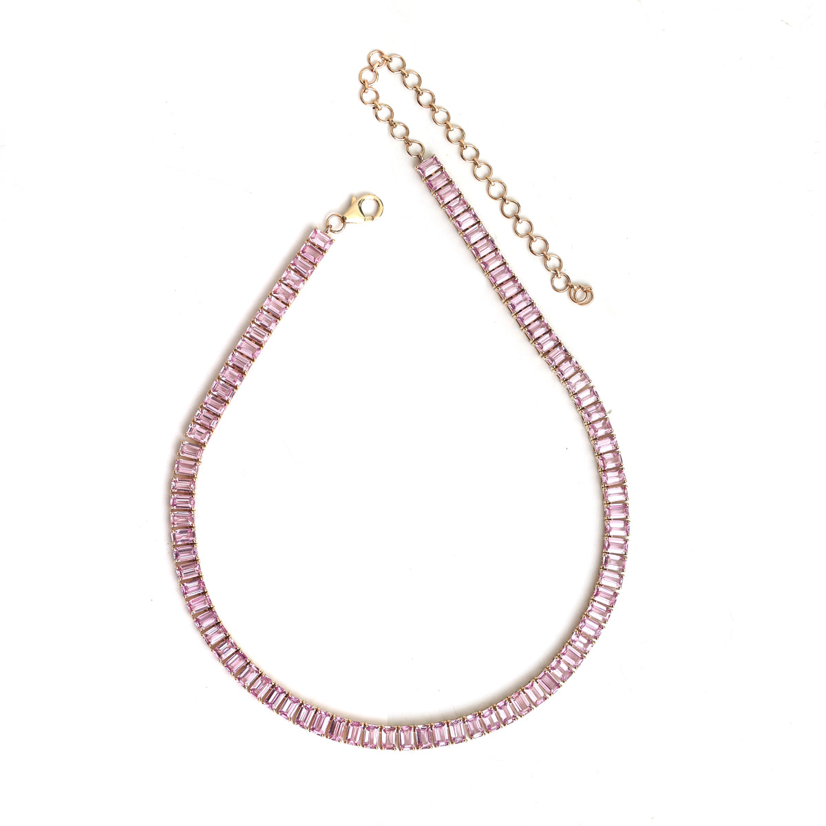 Pink Sapphire Necklace