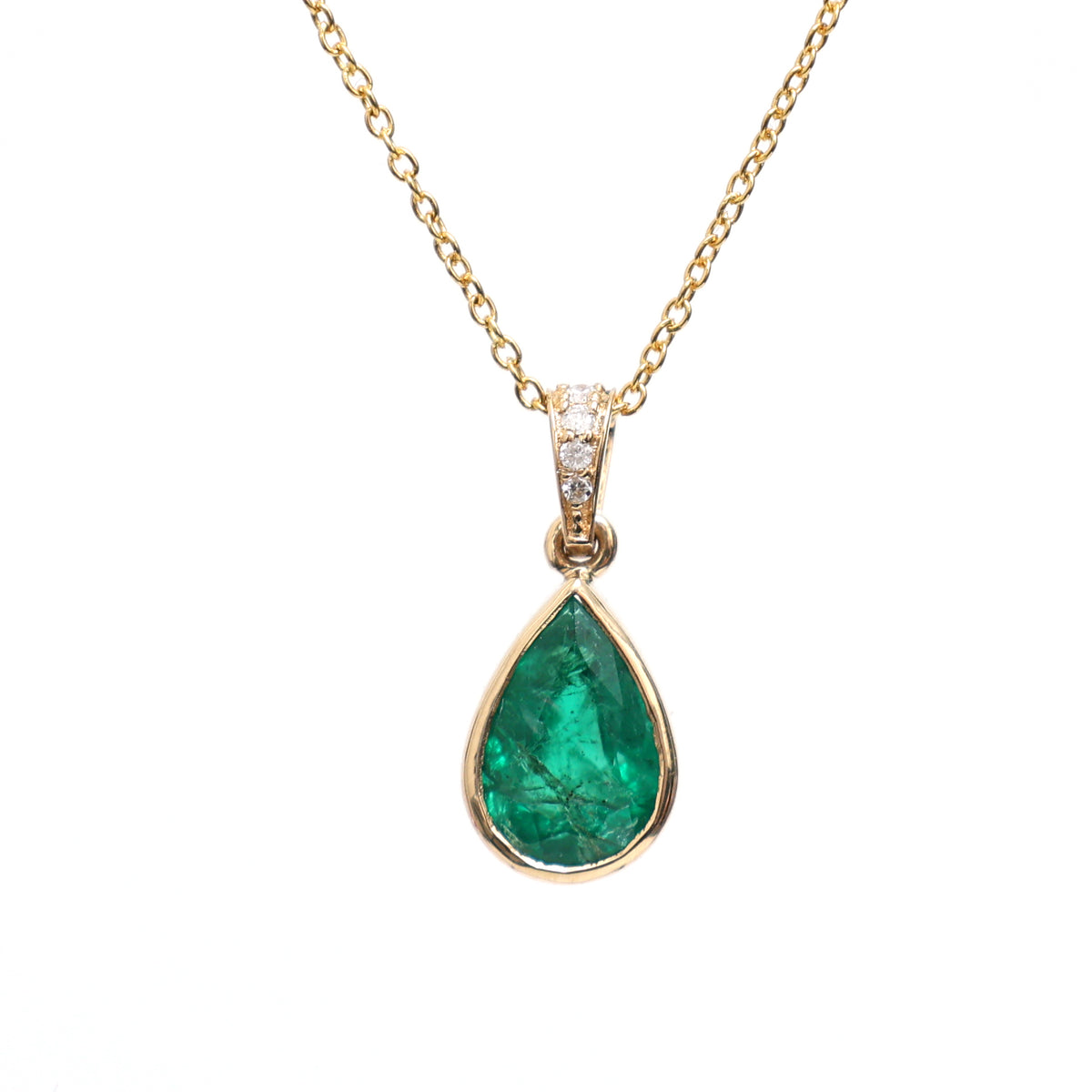 Emerald Diamond Necklace
