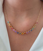 Rainbow Sapphire Necklace