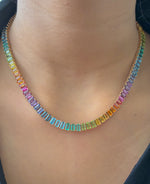 Rainbow Gemstone Necklace