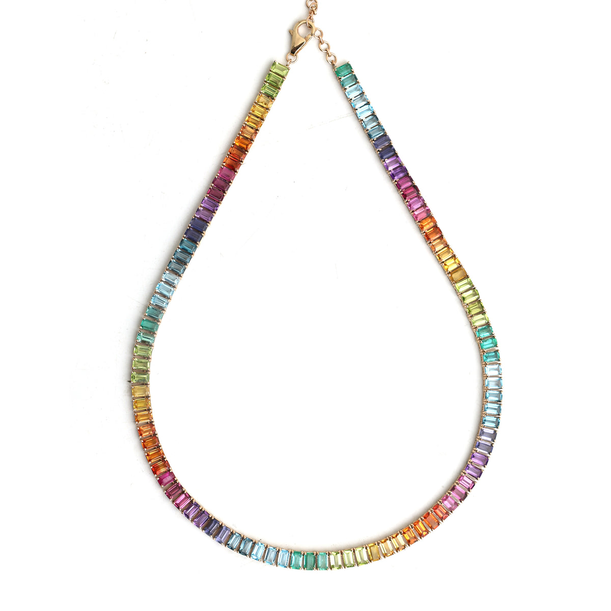 Rainbow Gemstone Necklace