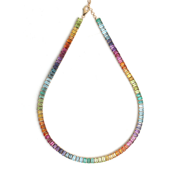 Rainbow Gemstone Necklace