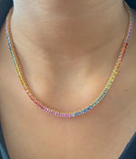 Rainbow Sapphire Necklace