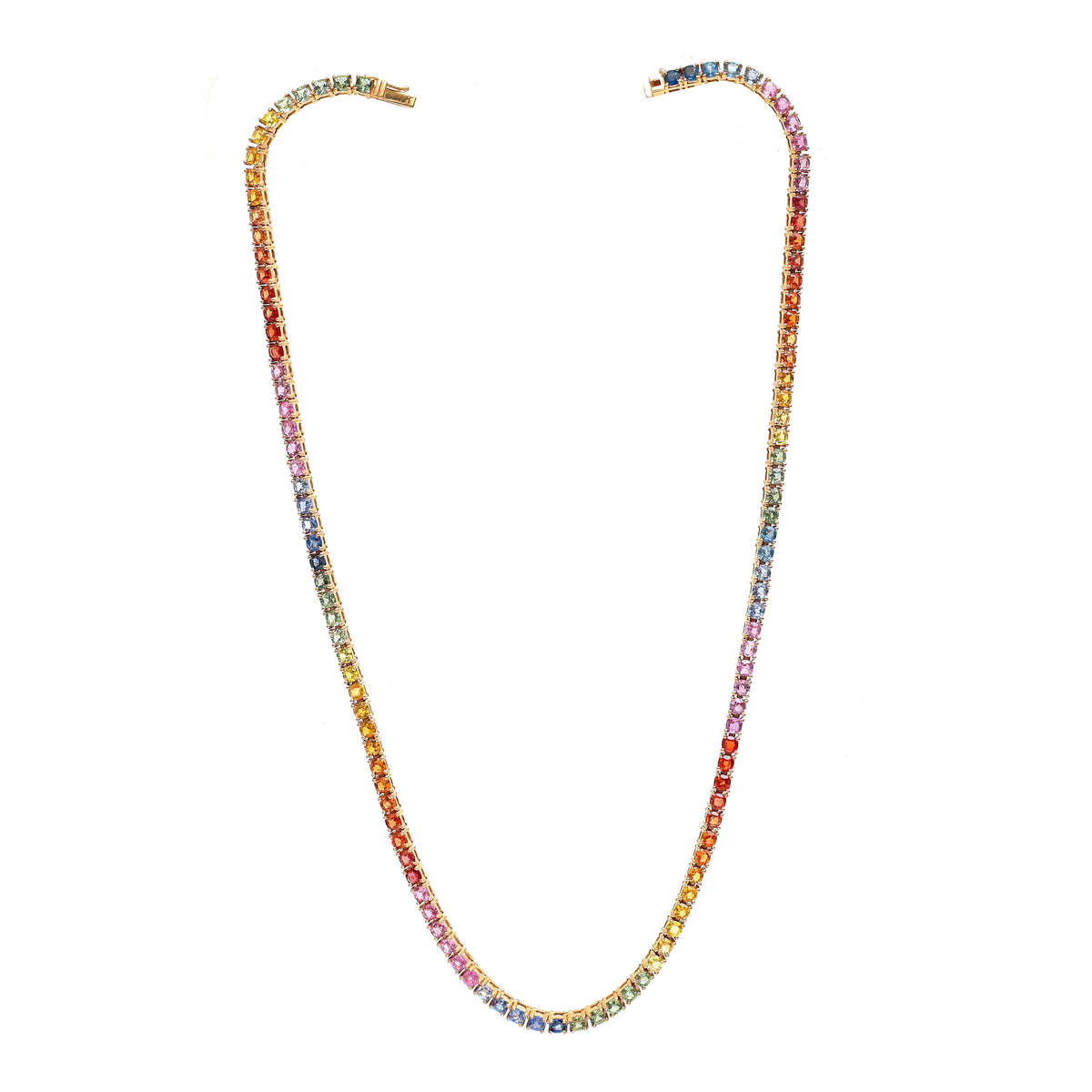 Rainbow Sapphire Necklace