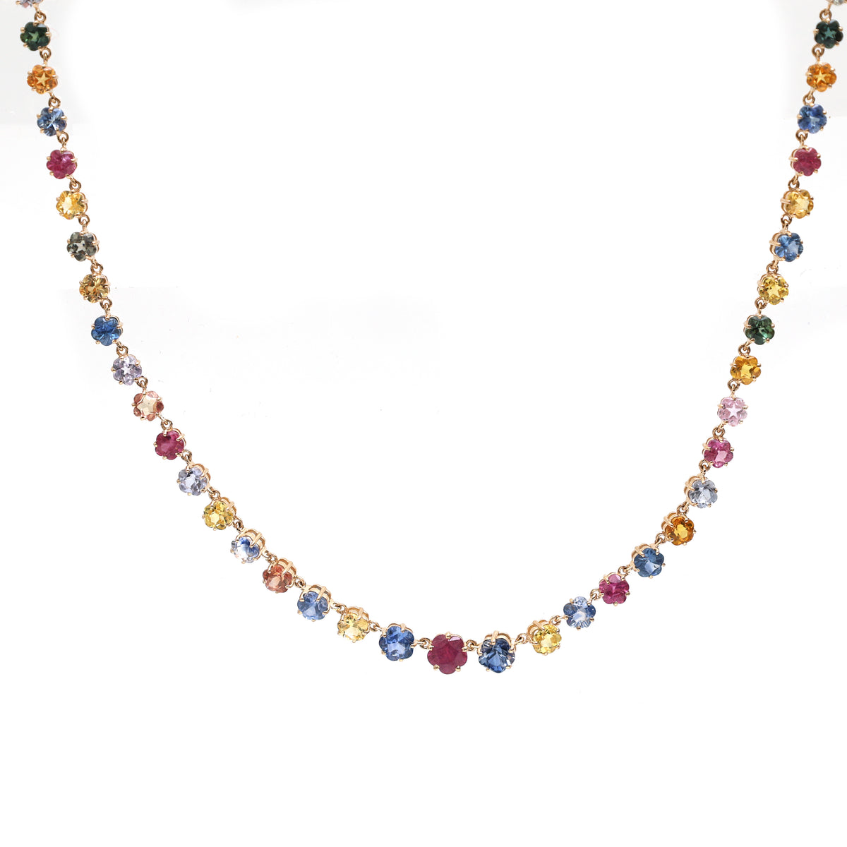 Rainbow Sapphire Necklace