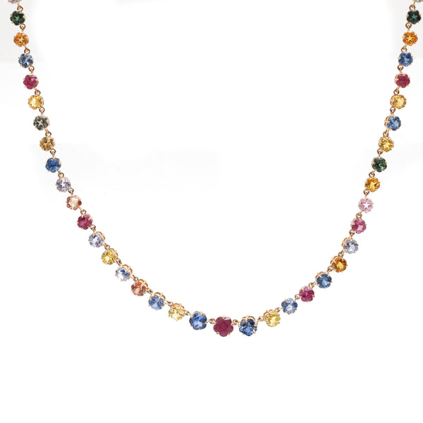 Rainbow Sapphire Necklace