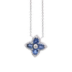 Blue Sapphire Diamond Necklace