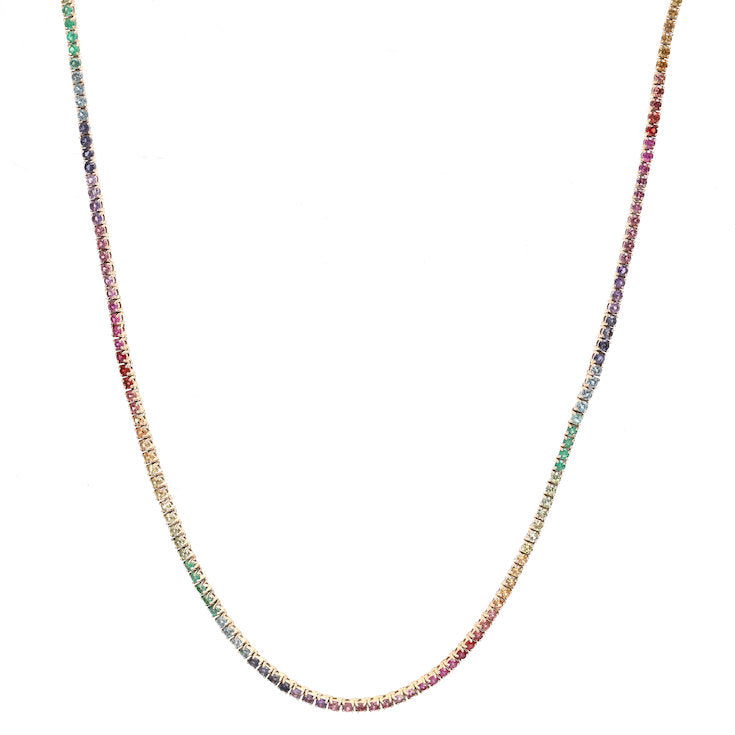 Rainbow Gemstone Necklace