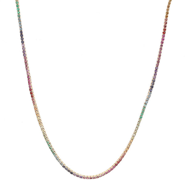 Rainbow Gemstone Necklace