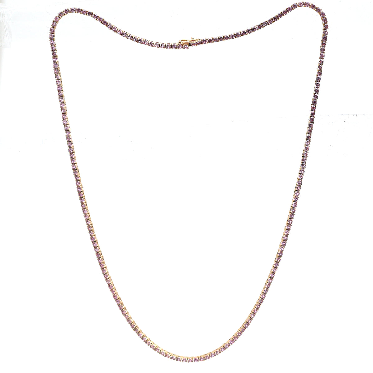 Pink Sapphire Necklace