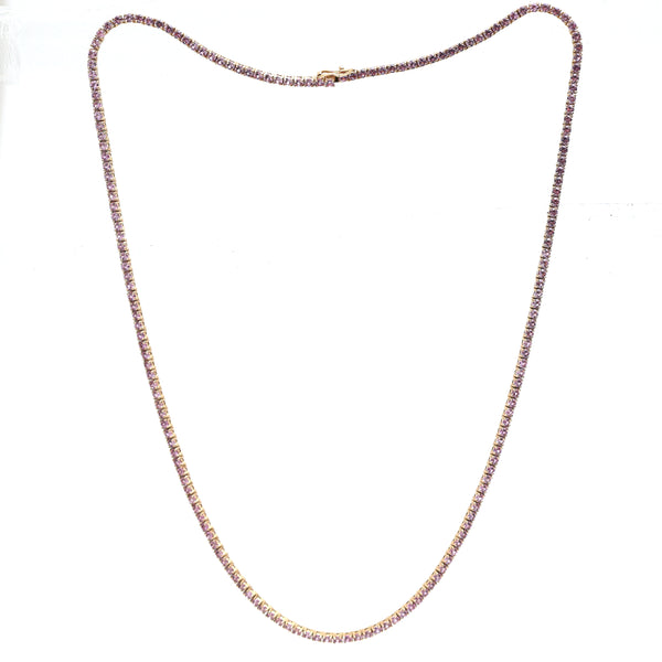 Pink Sapphire Necklace