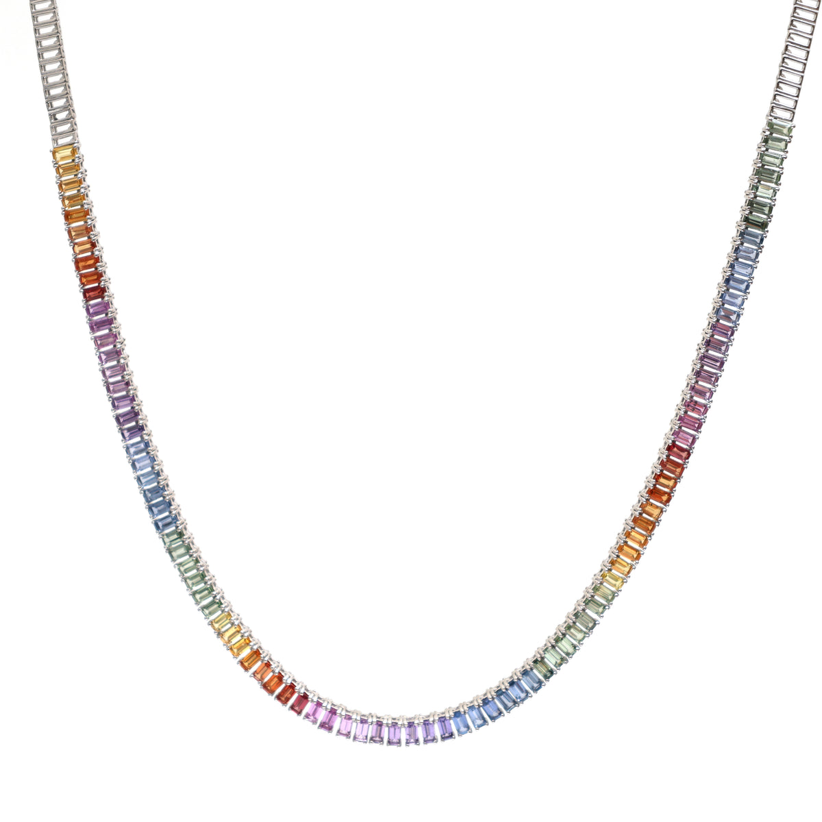 Rainbow Sapphire Necklace