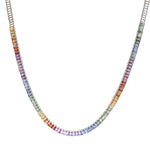 Rainbow Sapphire Necklace