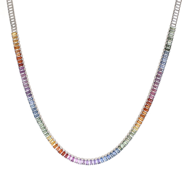 Rainbow Sapphire Necklace