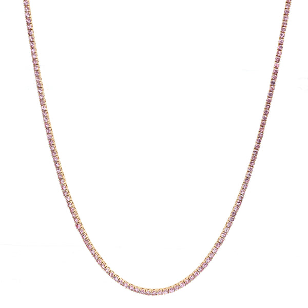 Pink Sapphire Necklace