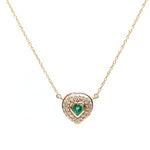 Diamond Emerald Necklace