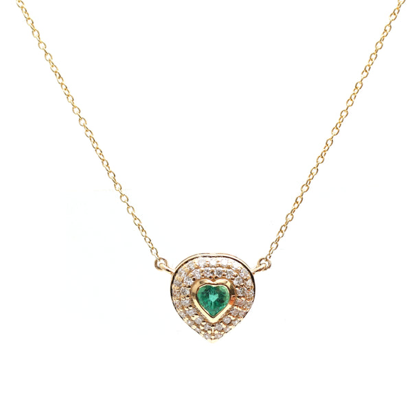 Diamond Emerald Necklace