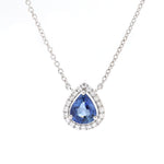 Blue Sapphire Diamond Necklace