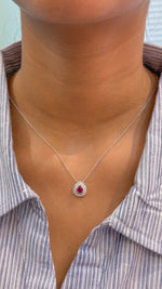 Ruby Diamond Necklace