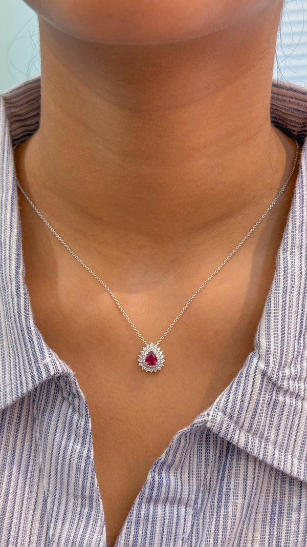 Ruby Diamond Necklace