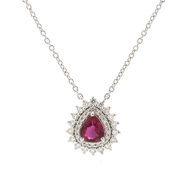 Ruby Diamond Necklace