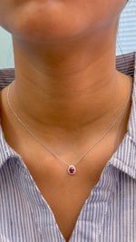 Ruby Diamond Necklace