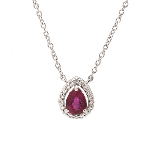 Ruby Diamond Necklace