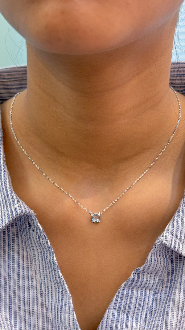 Swiss Blue Topaz Necklace