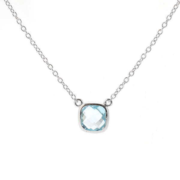 Swiss Blue Topaz Necklace