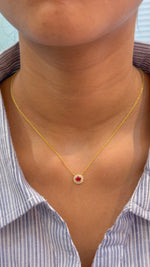 Ruby Diamond Necklace