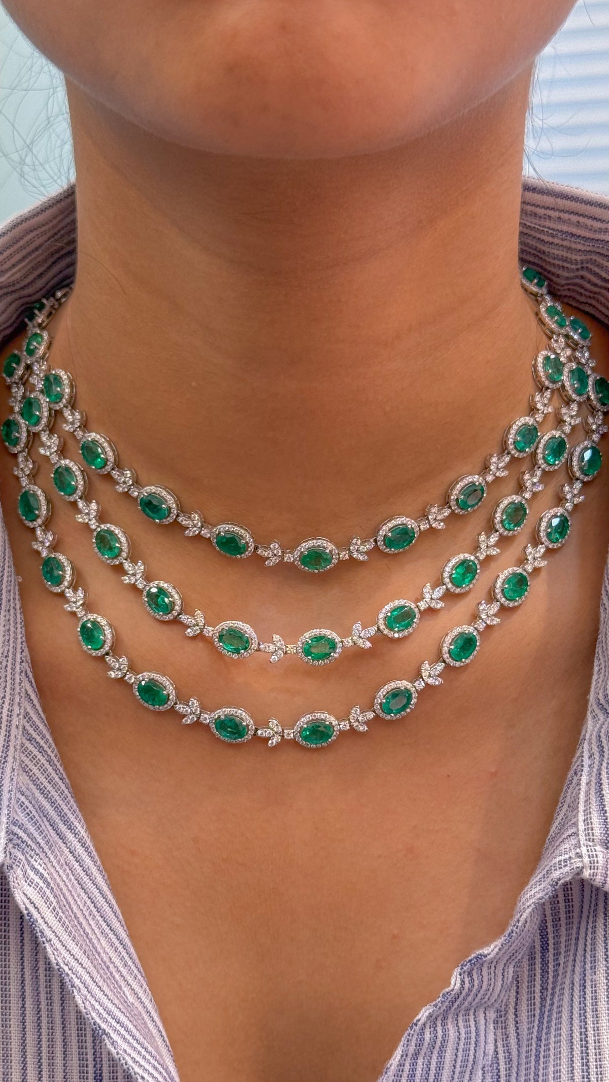 Emerald Diamond Necklace