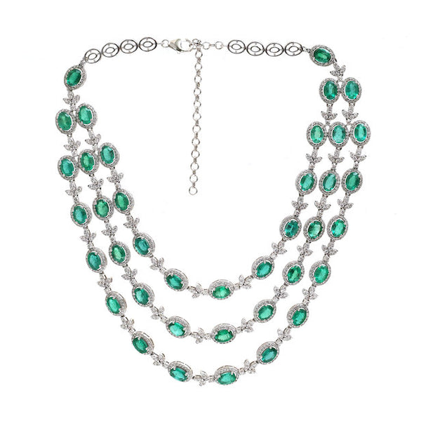 Emerald Diamond Necklace