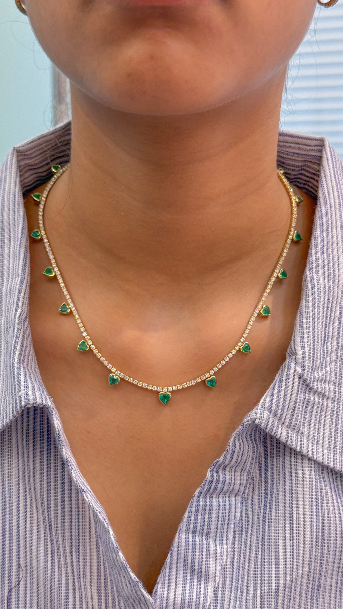 Diamond Emerald Necklace