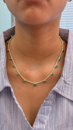 Diamond Emerald Necklace